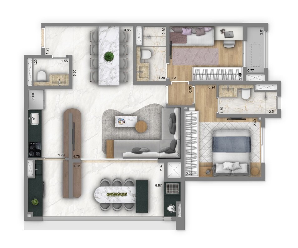 Apartamento, 3 quartos, 125 m² - Foto 18