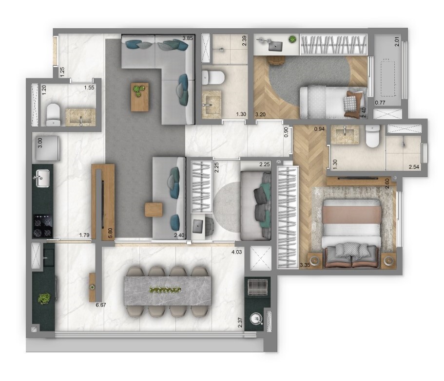 Apartamento, 3 quartos, 125 m² - Foto 17