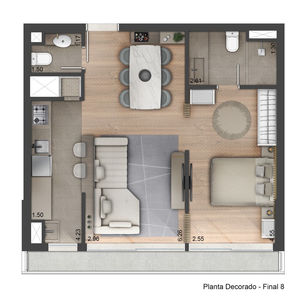 Apartamento à venda com 1 quarto, 43m² - Foto 13