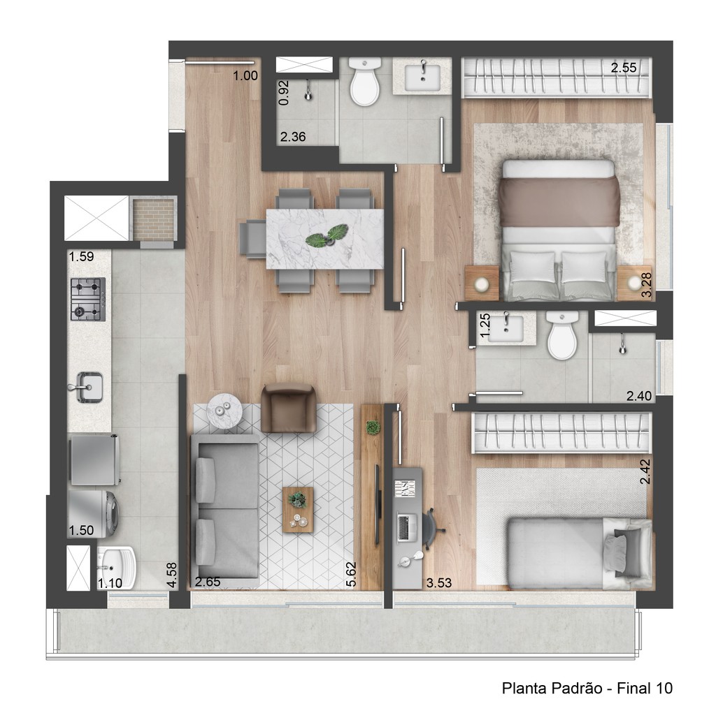 Apartamento à venda com 1 quarto, 43m² - Foto 14