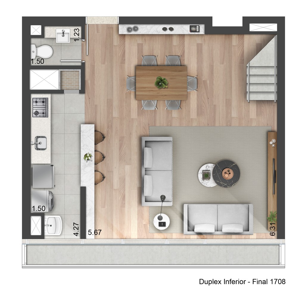 Apartamento à venda com 1 quarto, 43m² - Foto 17