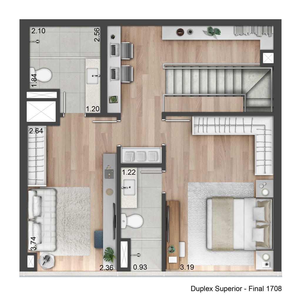 Apartamento à venda com 1 quarto, 43m² - Foto 18