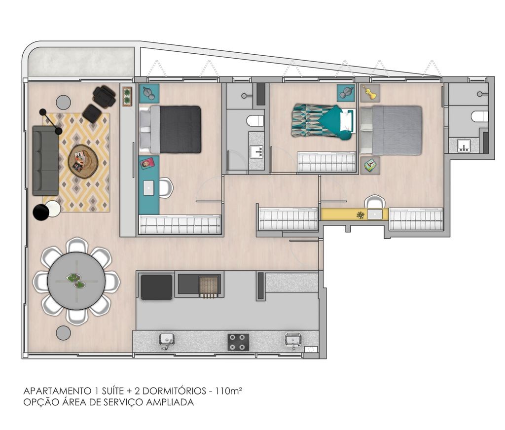 Apartamento à venda com 3 quartos, 110m² - Foto 14