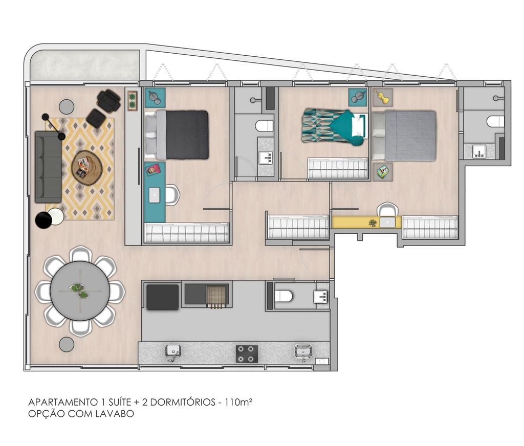 Apartamento à venda com 3 quartos, 110m² - Foto 15