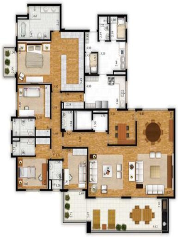 Apartamento à venda com 4 quartos, 310m² - Foto 13