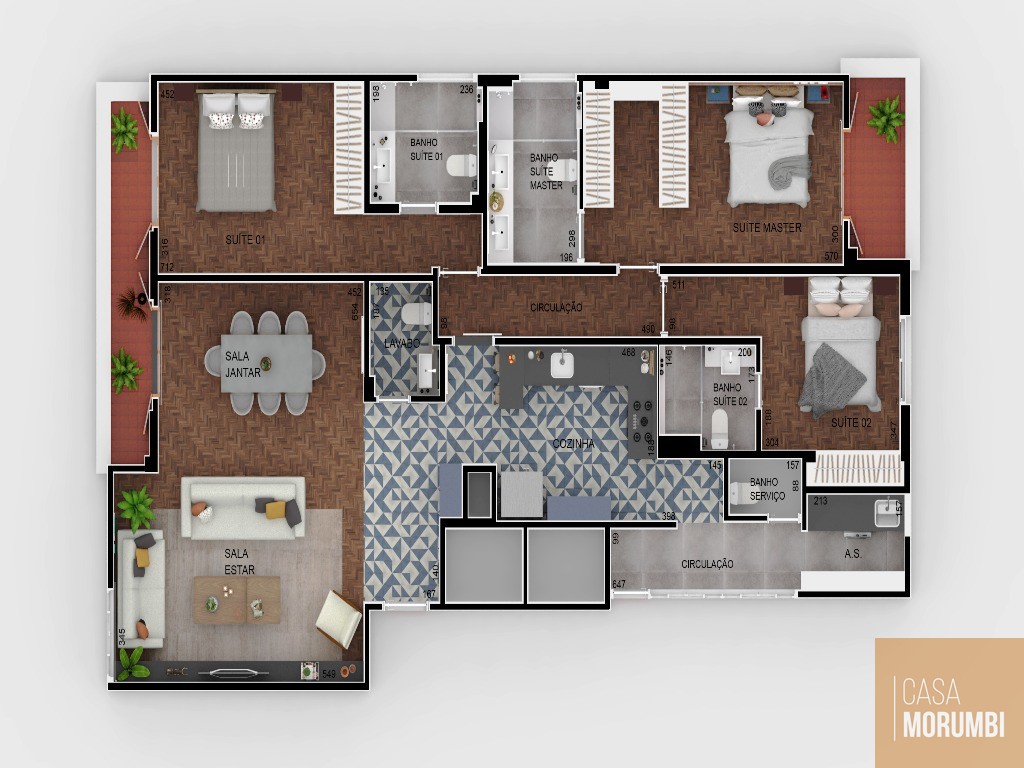 Apartamento à venda com 3 quartos, 169m² - Foto 68