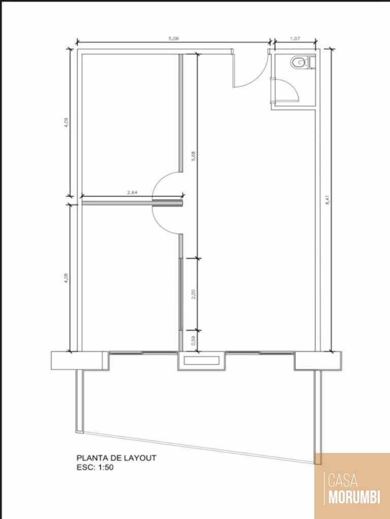 Conjunto Comercial-Sala para alugar, 64m² - Foto 13