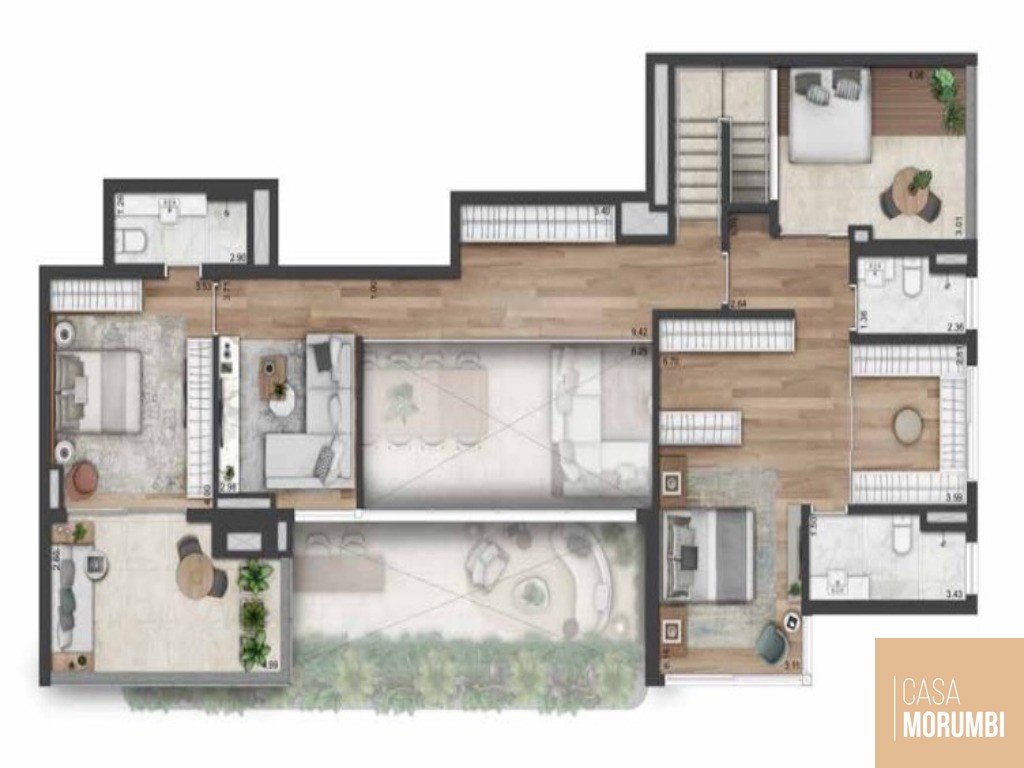 Apartamento à venda com 4 quartos, 325m² - Foto 16