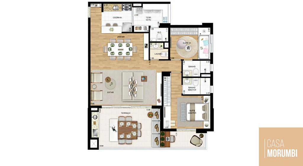 Apartamento à venda com 2 quartos, 118m² - Foto 31