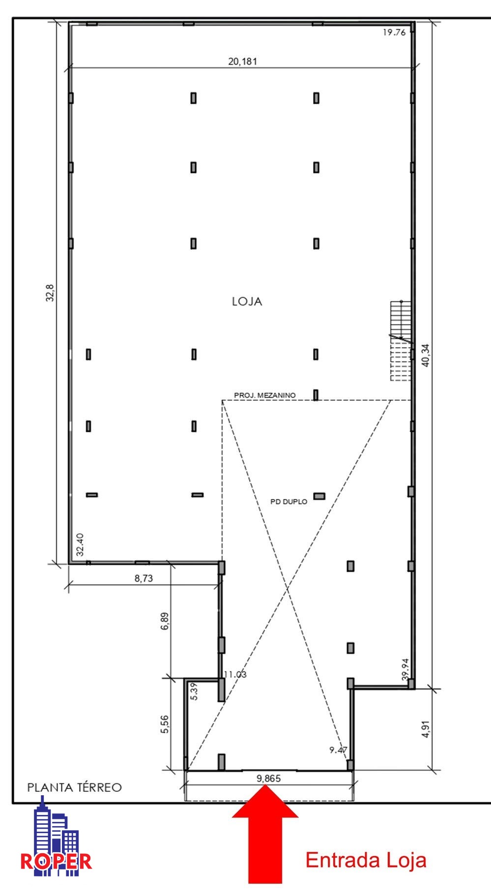 Loja-Salão à venda e aluguel, 1328m² - Foto 4