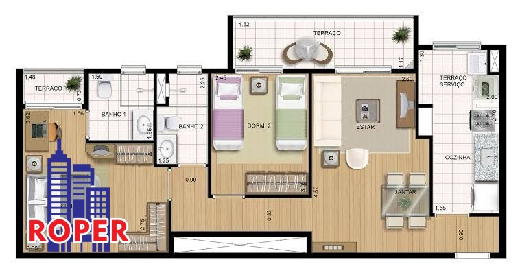 Apartamento à venda com 2 quartos, 65m² - Foto 15