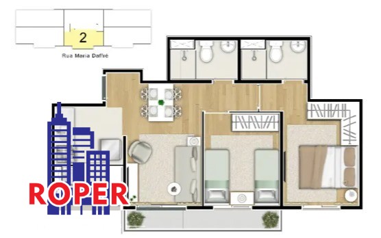 Apartamento à venda com 2 quartos, 55m² - Foto 12