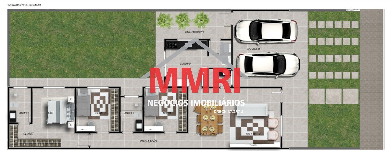 Casa, 2 quartos - Foto 2