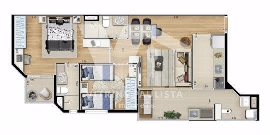 Apartamento à venda com 2 quartos, 68m² - Foto 11