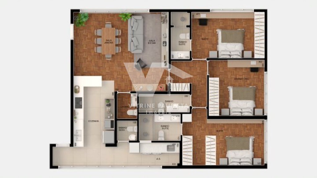 Apartamento, 3 quartos, 193 m² - Foto 6