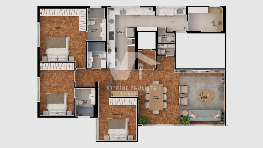 Apartamento, 3 quartos, 155 m² - Foto 4