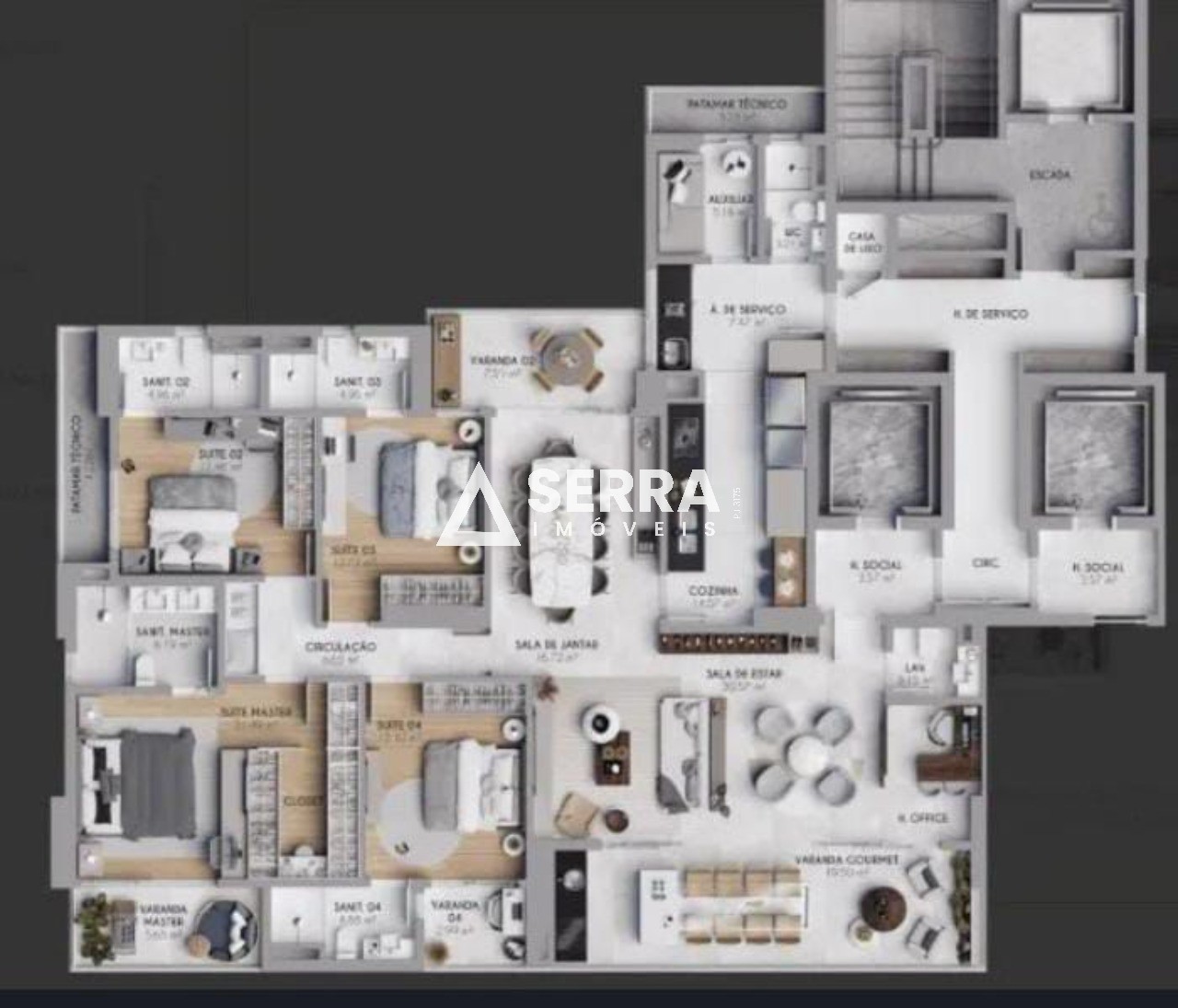 Apartamento - Caminho das árvores