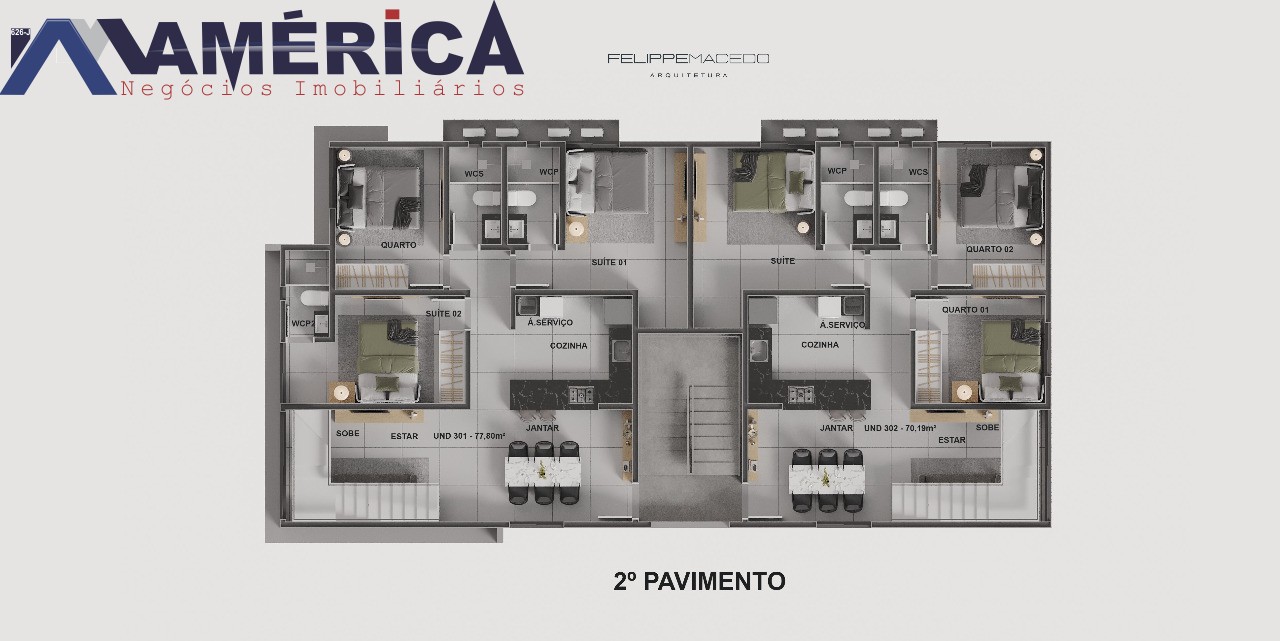 Apartamento à venda com 3 quartos, 70m² - Foto 10