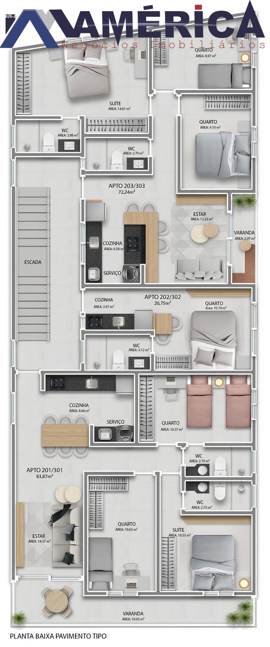 Apartamento à venda com 1 quarto, 20m² - Foto 6