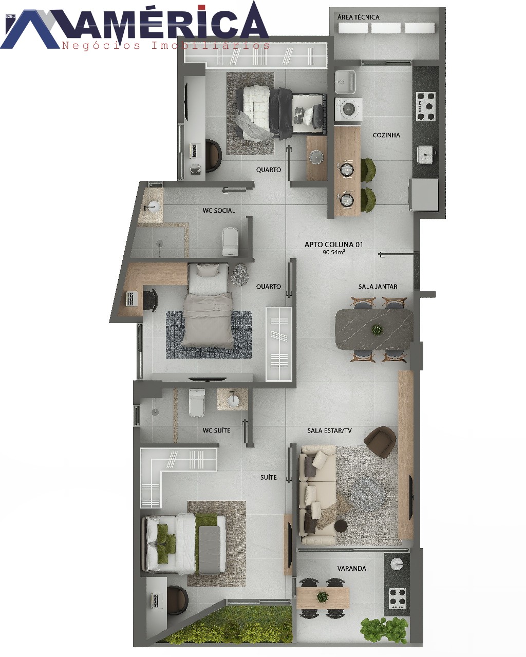 Apartamento à venda com 3 quartos, 85m² - Foto 5