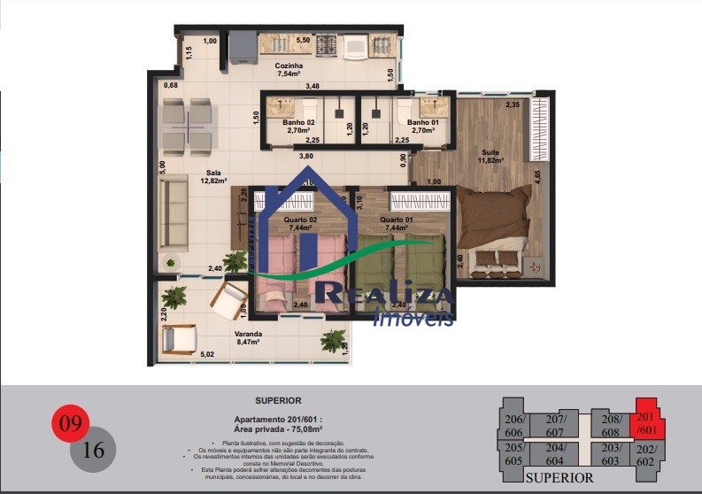 Apartamento à venda com 2 quartos, 52m² - Foto 11