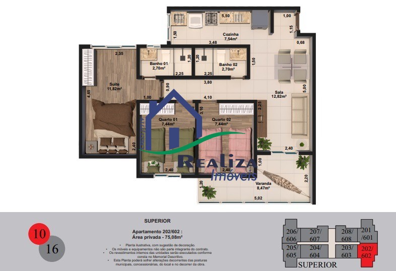 Apartamento à venda com 2 quartos, 52m² - Foto 12