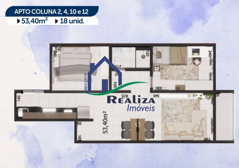 Apartamento à venda com 2 quartos, 53m² - Foto 11