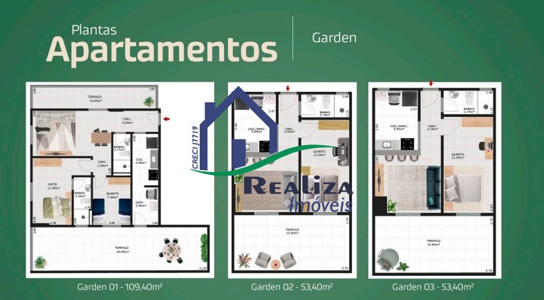 Apartamento à venda com 3 quartos, 62m² - Foto 14