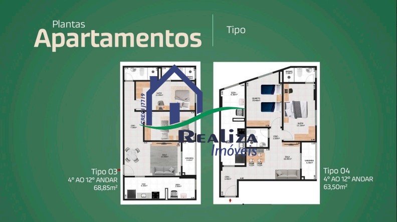 Apartamento à venda com 3 quartos, 62m² - Foto 13