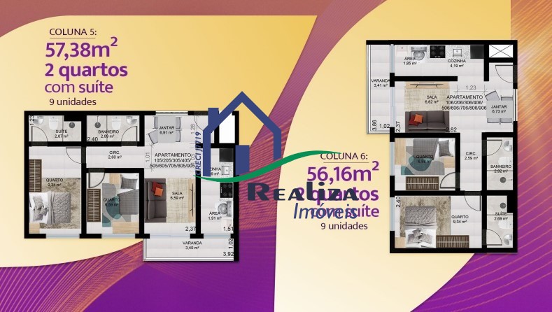 Apartamento à venda com 2 quartos, 55m² - Foto 11