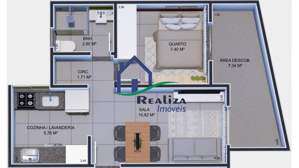 Apartamento, 2 quartos, 38 m² - Foto 18