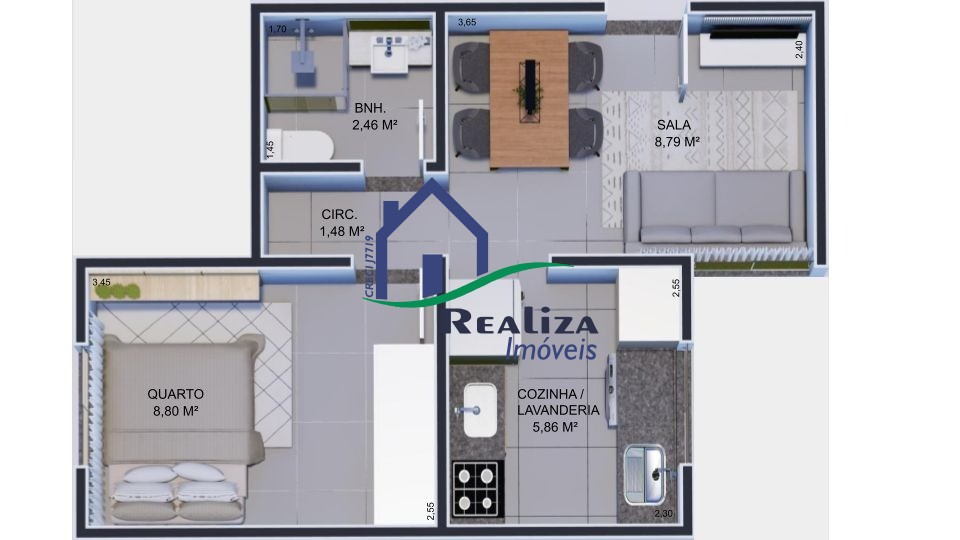 Apartamento, 2 quartos, 38 m² - Foto 17
