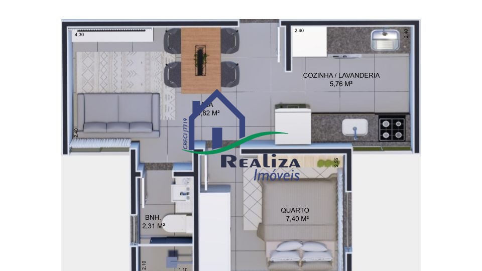 Apartamento, 2 quartos, 38 m² - Foto 19