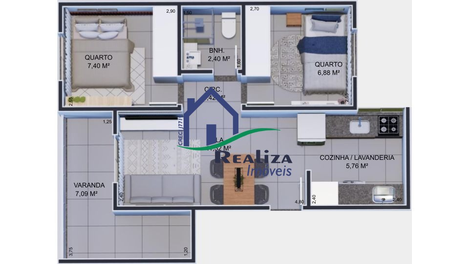 Apartamento, 2 quartos, 38 m² - Foto 15
