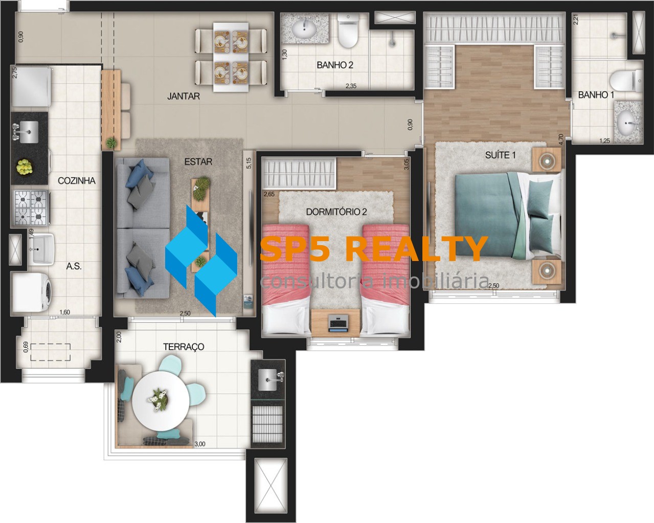 Apartamento à venda com 2 quartos, 67m² - Foto 33