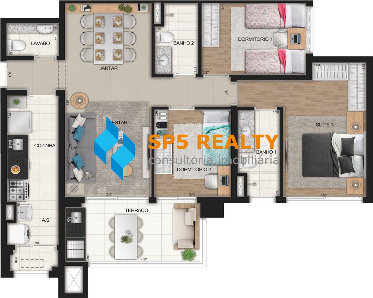 Apartamento à venda com 2 quartos, 67m² - Foto 36