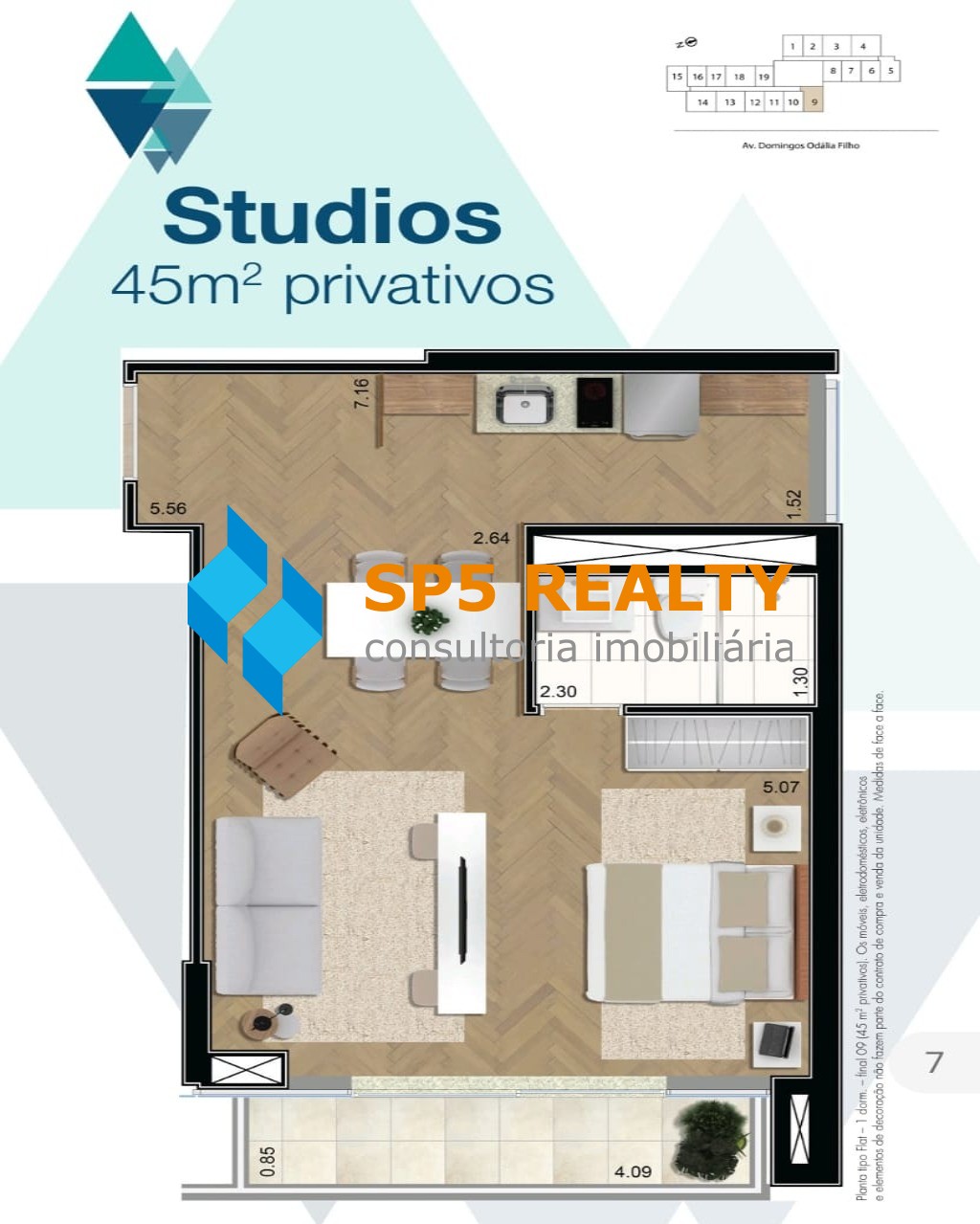 Apartamento à venda com 1 quarto, 46m² - Foto 4