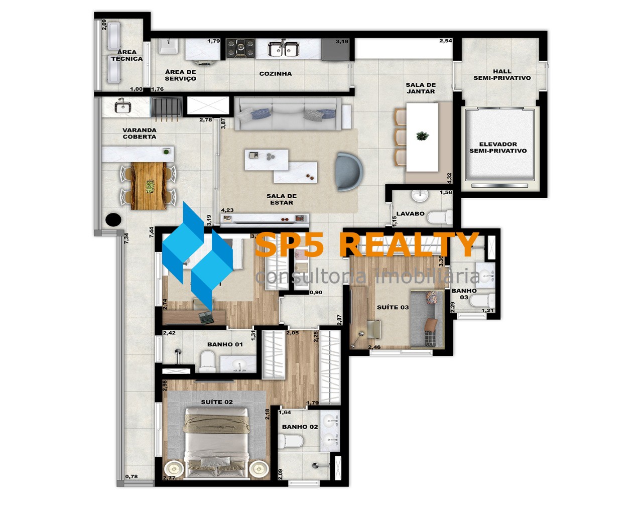 Apartamento à venda com 3 quartos, 112m² - Foto 49