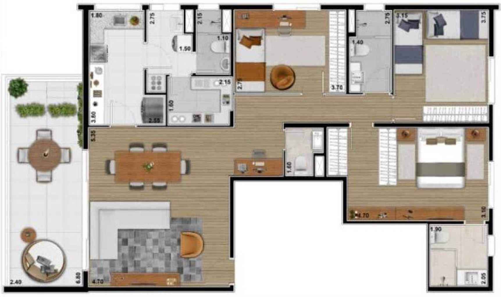 Apartamento à venda com 3 quartos, 102m² - Foto 22