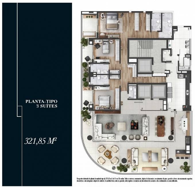 Apartamento à venda com 3 quartos, 322m² - Foto 9