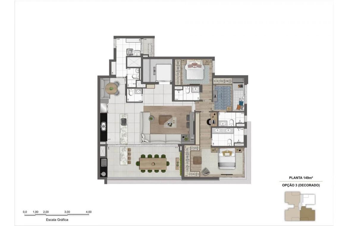 Apartamento à venda com 3 quartos, 149m² - Foto 22