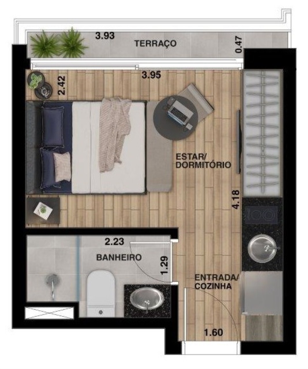 Apartamento à venda com 1 quarto, 26m² - Foto 23