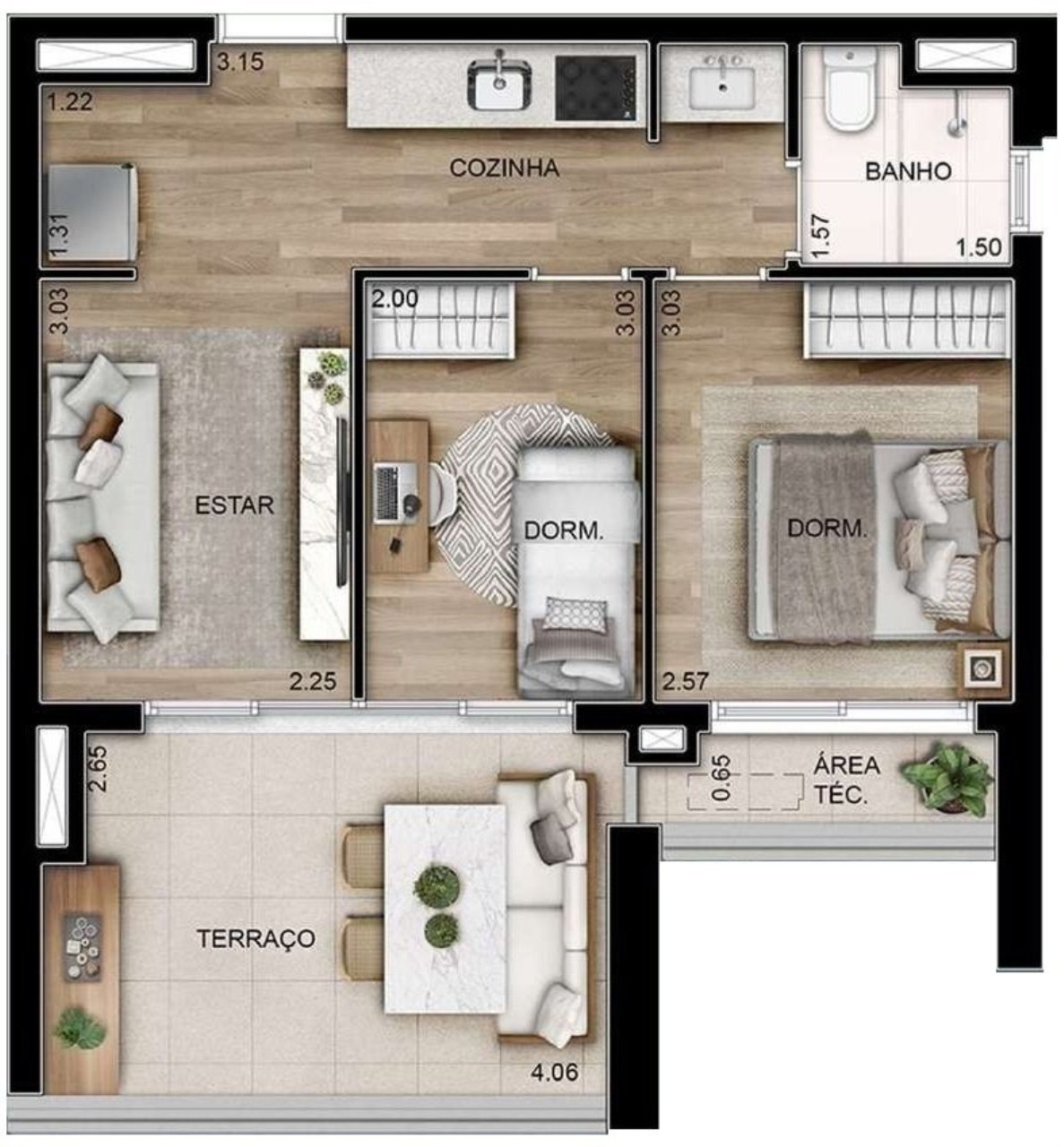 Apartamento à venda com 1 quarto, 31m² - Foto 23