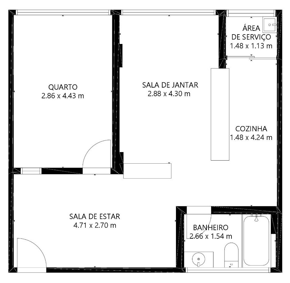 Apartamento à venda e aluguel com 1 quarto, 54m² - Foto 8