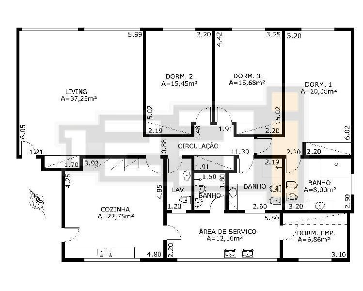 Apartamento à venda com 3 quartos, 185m² - Foto 25