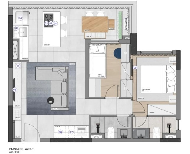 Apartamento à venda com 2 quartos, 69m² - Foto 3