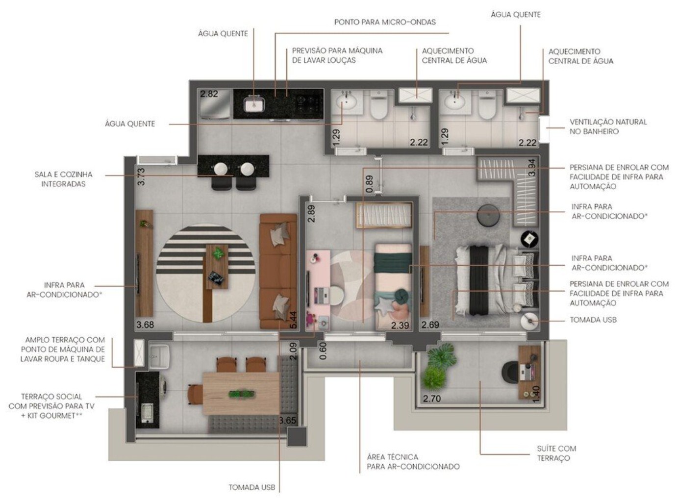 Apartamento à venda com 2 quartos, 106m² - Foto 39