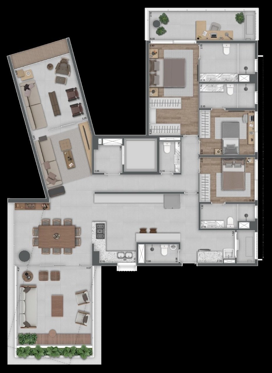 Apartamento à venda com 3 quartos, 412m² - Foto 27