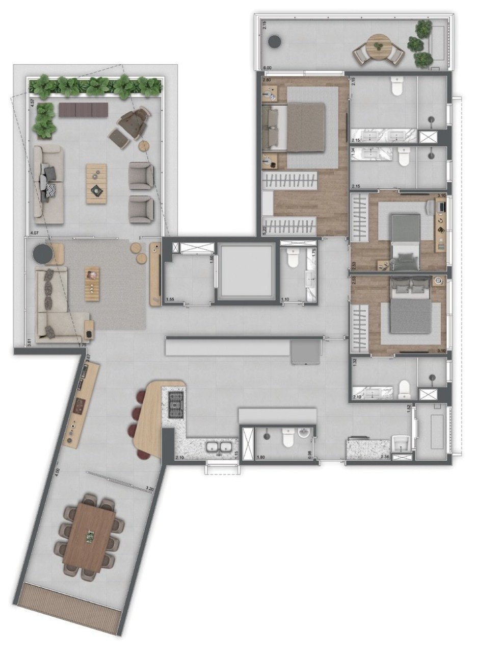 Apartamento à venda com 3 quartos, 412m² - Foto 26