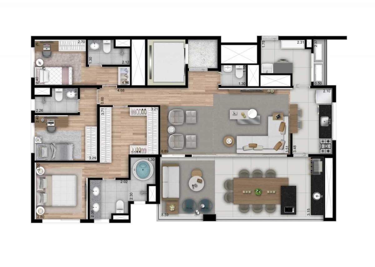 Apartamento à venda com 3 quartos, 112m² - Foto 6